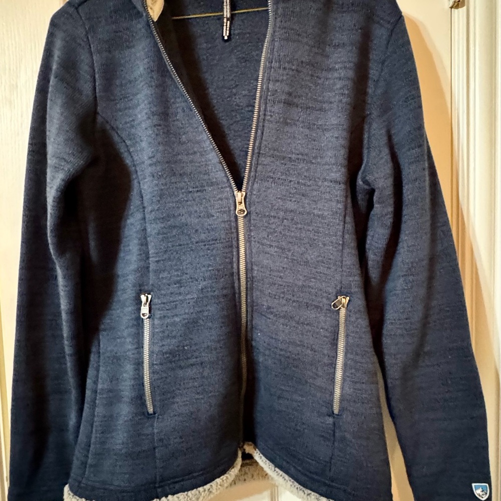 Navy Blue Zip-Up Jacket